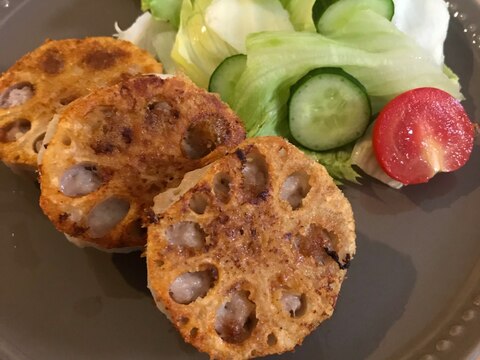 業スの冷凍食材で♪簡単♪ 蓮根の挟み焼き